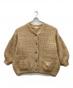 darichダーリッチ）の古着「モールボリュームニットカーディガン」｜ベージュ