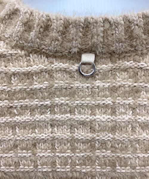 darich（ダーリッチ）Darich (ダーリッチ) モールボリュームニットカーディガン ベージュ サイズ:FREEの古着・服飾アイテム