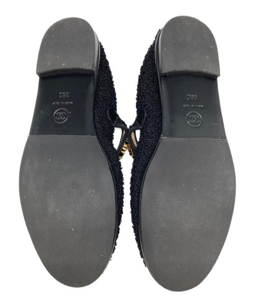 CHANEL（シャネル）CHANEL (シャネル) 24AW ツイードメリージェーン ブラック サイズ:38Cの古着・服飾アイテム