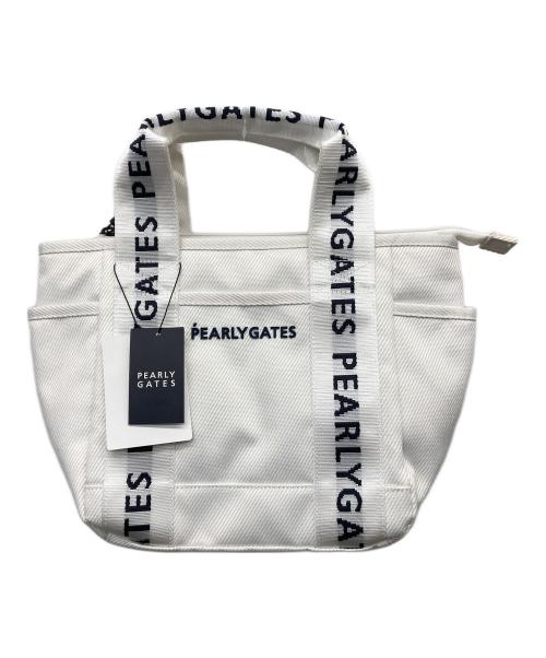 PEARLY GATES（パーリーゲイツ）PEARLY GATES (パーリーゲイツ) ハンドバッグ ホワイトの古着・服飾アイテム