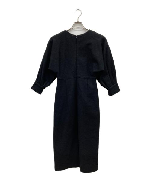 BEARDSLEY（ビアズリー）BEARDSLEY (ビアズリー) ウールリングワンピース ブラック サイズ:Freeの古着・服飾アイテム