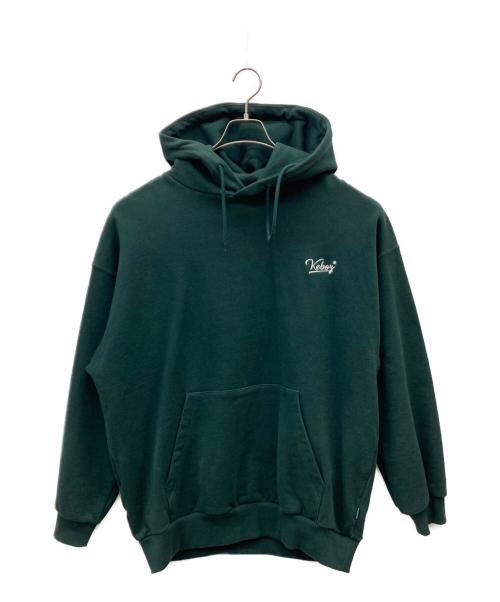 KEBOZ（ケボズ）KEBOZ (ケボズ) ロゴパーカー グリーン サイズ:Lの古着・服飾アイテム