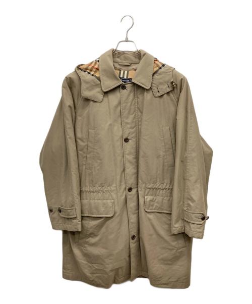 Burberry's（バーバリーズ）Burberry's (バーバリーズ) ダウンライナーフートデッドステンカラーコート ベージュ サイズ:lの古着・服飾アイテム