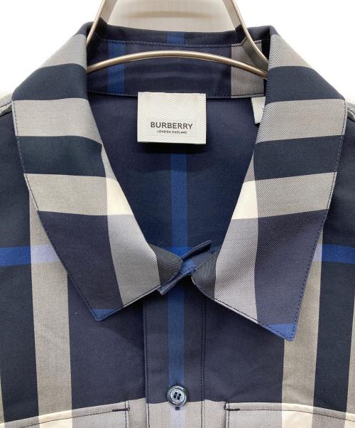 BURBERRY（バーバリー）BURBERRY (バーバリー) ヴィンテージチェックS/Sシャツ ネイビー サイズ:XSの古着・服飾アイテム