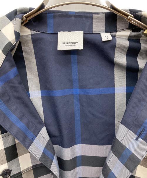 BURBERRY（バーバリー）BURBERRY (バーバリー) ヴィンテージチェックS/Sシャツ ネイビー サイズ:XSの古着・服飾アイテム