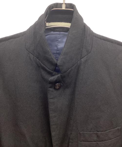 COMME des GARCONS HOMME PLUS（コムデギャルソンオムプリュス）COMME des GARCONS HOMME PLUS (コムデギャルソンオムプリュス) 08SS カットオフデザイン製品染めジャケット/AD2007/ スーパーインポジション期  ブラック×ネイビー サイズ:Mの古着・服飾アイテム