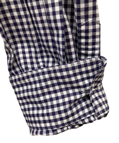 COMME des GARCONS HOMME DEUX（コムデギャルソン オム ドゥ）COMME des GARCONS HOMME DEUX (コムデギャルソン オム ドゥ) 切替チェックシャツ パープル×ホワイト サイズ:Lの古着・服飾アイテム