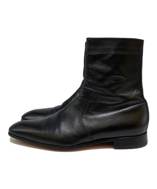 HERMES（エルメス）HERMES (エルメス) レザーサイドジップブーツ ブラック サイズ:40の古着・服飾アイテム