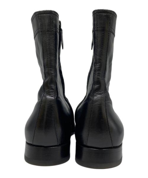 HERMES（エルメス）HERMES (エルメス) レザーサイドジップブーツ ブラック サイズ:40の古着・服飾アイテム