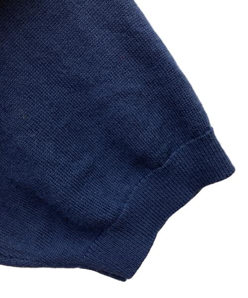 KENZO（ケンゾー）KENZO (ケンゾー) フラワーエンブロイダリーS/Sニット ネイビー サイズ:Sの古着・服飾アイテム