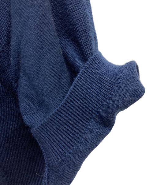 KENZO（ケンゾー）KENZO (ケンゾー) フラワーエンブロイダリーS/Sニット ネイビー サイズ:Sの古着・服飾アイテム