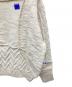 中古・古着 ZARA (ザラ) ADER error (アーダーエラー) ADER errorコラボ Patchwork Oversize Knit/パッチワークオーバーニット アイボリー サイズ:S-M：10000円