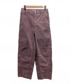 AURALEEオーラリー）の古着「24AW WASHED ORGANIC CANVAS PANTS/ウォッシュオーガーニックキャンバスパンツ」｜パープル