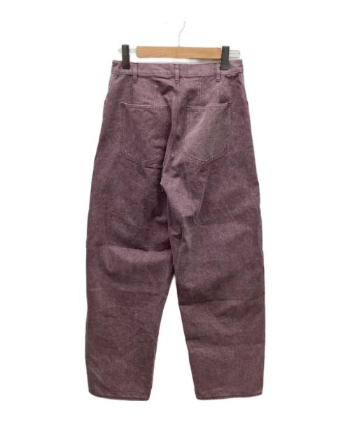 AURALEE（オーラリー）AURALEE (オーラリー) 24AW WASHED ORGANIC CANVAS PANTS/ウォッシュオーガーニックキャンバスパンツ パープル サイズ:1の古着・服飾アイテム