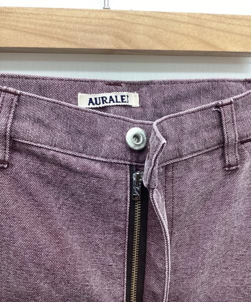 AURALEE（オーラリー）AURALEE (オーラリー) 24AW WASHED ORGANIC CANVAS PANTS/ウォッシュオーガーニックキャンバスパンツ パープル サイズ:1の古着・服飾アイテム