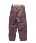 AURALEE (オーラリー) 24AW WASHED ORGANIC CANVAS PANTS/ウォッシュオーガーニックキャンバスパンツ パープル サイズ:1：20000円