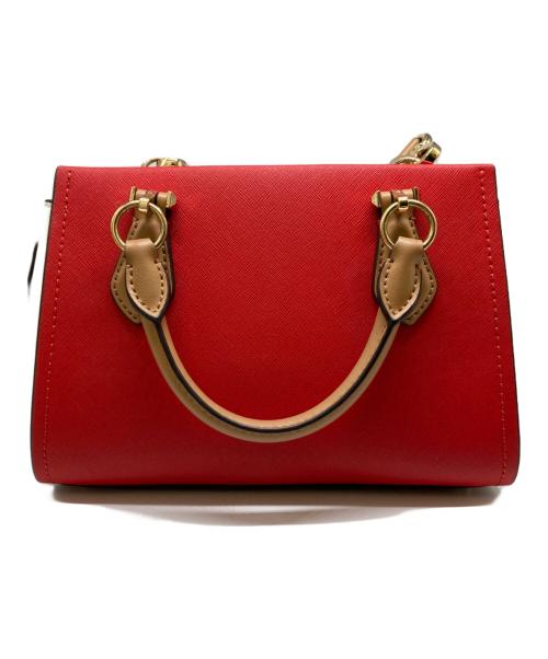 MICHAEL KORS（マイケル・コース）MICHAEL KORS (マイケル・コース) MARILYN クロスボディ スモール 2WAY レッド×アイボリー サイズ:-の古着・服飾アイテム