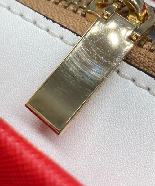 MICHAEL KORS（マイケル・コース）MICHAEL KORS (マイケル・コース) MARILYN クロスボディ スモール 2WAY レッド×アイボリー サイズ:-の古着・服飾アイテム