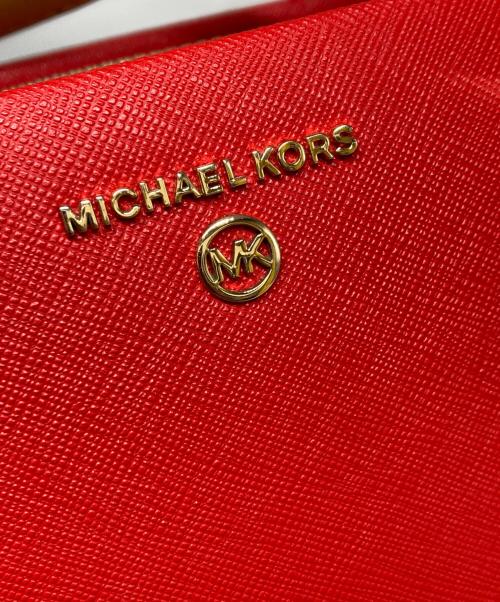 MICHAEL KORS（マイケル・コース）MICHAEL KORS (マイケル・コース) MARILYN クロスボディ スモール 2WAY レッド×アイボリー サイズ:-の古着・服飾アイテム