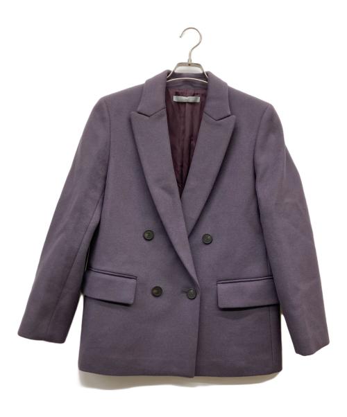theory luxe（セオリーリュクス）theory luxe (セオリーリュクス) CECILE LORA ダブルジャケット パープル サイズ:40の古着・服飾アイテム