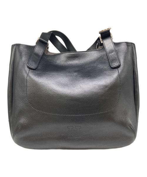 HIROFU（ヒロフ）HIROFU (ヒロフ) ソーロ レザートートバッグM 2WAY ブラックの古着・服飾アイテム