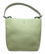 HIROFUヒロフ）の古着「ポルタ レザーショルダーバッグM」｜グリーン