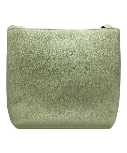 HIROFU（ヒロフ）HIROFU (ヒロフ) ポルタ レザーショルダーバッグM グリーンの古着・服飾アイテム