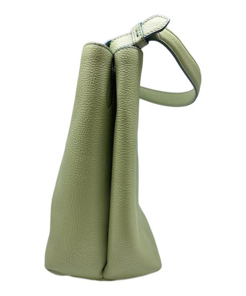 HIROFU（ヒロフ）HIROFU (ヒロフ) ポルタ レザーショルダーバッグM グリーンの古着・服飾アイテム