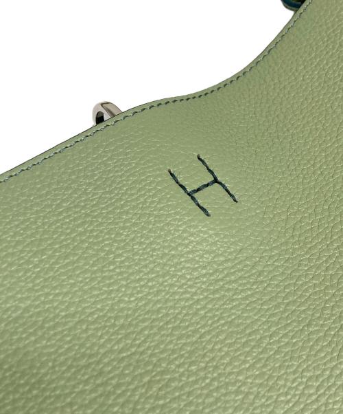 HIROFU（ヒロフ）HIROFU (ヒロフ) ポルタ レザーショルダーバッグM グリーンの古着・服飾アイテム