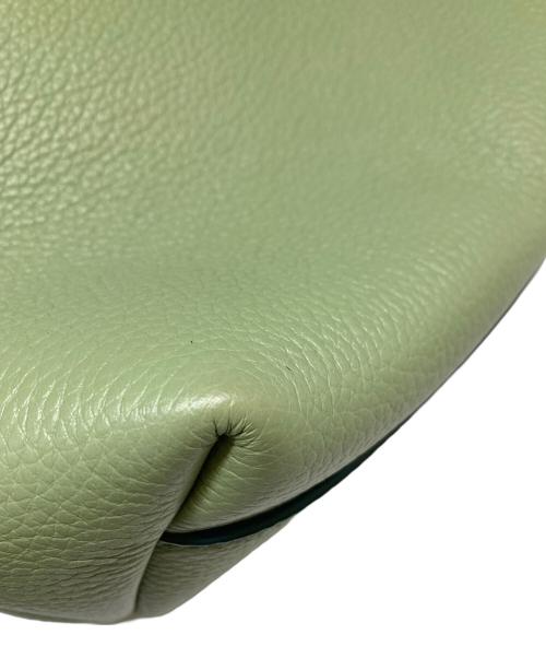 HIROFU（ヒロフ）HIROFU (ヒロフ) ポルタ レザーショルダーバッグM グリーンの古着・服飾アイテム