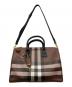 BURBERRY (バーバリー) MD BOWLING BAG/ジャイアントチェックボウリングバッグミディアム ブラウン：80000円