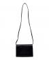 CELINE (セリーヌ) トリオンフロゴ レザーショルダーバッグ ブラック：60000円