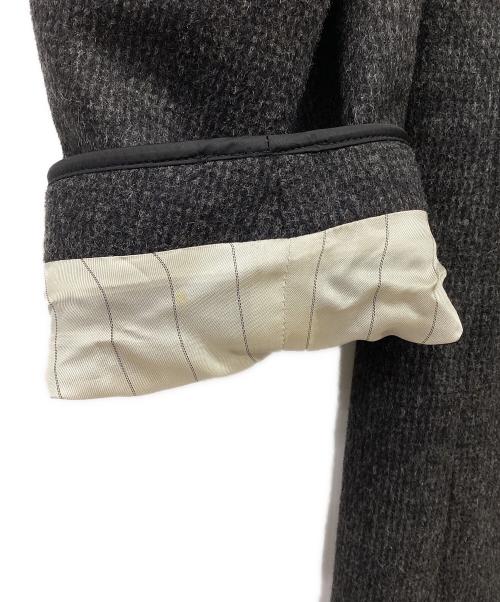 PRADA（プラダ）PRADA (プラダ) アルパカ混ウールステンカラーコート グレー サイズ:44の古着・服飾アイテム