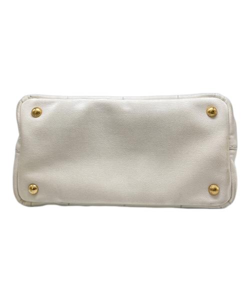 PRADA（プラダ）PRADA (プラダ) カナパ キャンバス2WAYバッグ アイボリーの古着・服飾アイテム