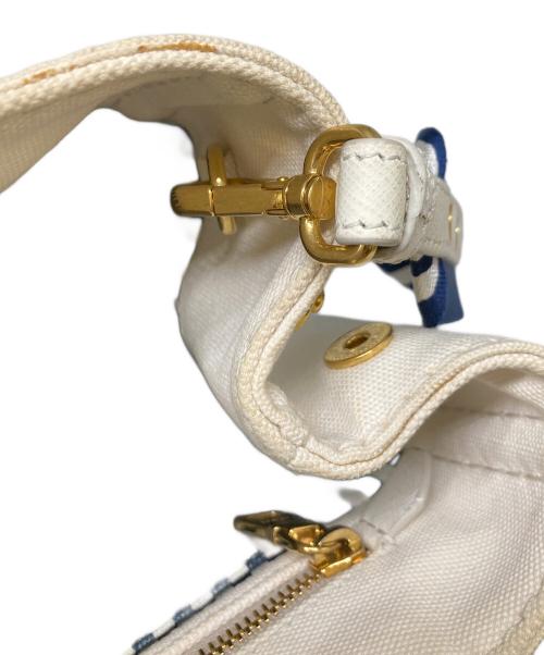 PRADA（プラダ）PRADA (プラダ) カナパ キャンバス2WAYバッグ アイボリーの古着・服飾アイテム