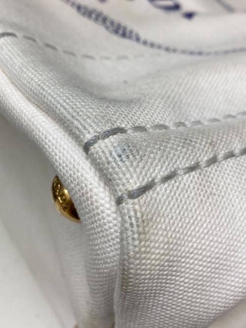 PRADA（プラダ）PRADA (プラダ) カナパ キャンバス2WAYバッグ アイボリーの古着・服飾アイテム