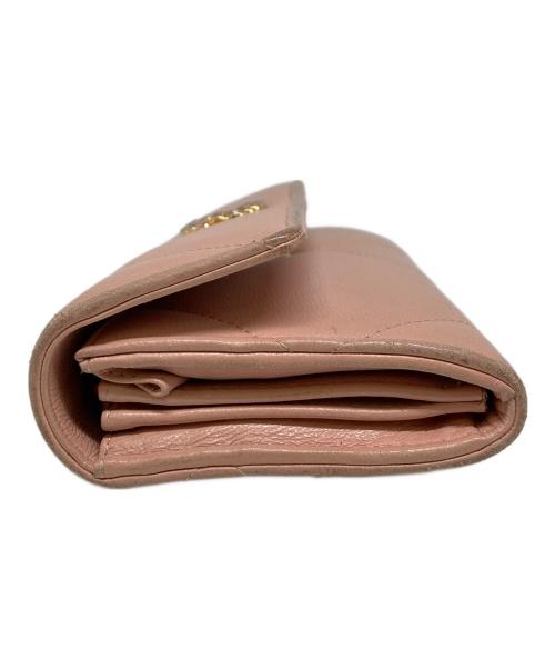 CHANEL（シャネル）CHANEL (シャネル) 19 ロングフラップラムスキンウォレット ピンクの古着・服飾アイテム