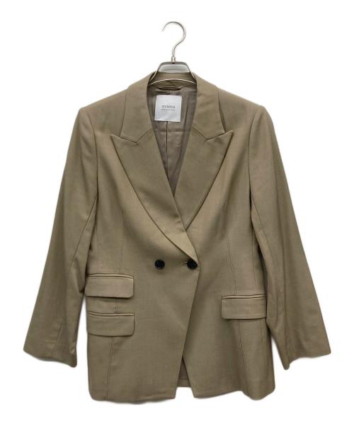 STUDIOUS（ステュディオス）STUDIOUS (ステュディオス) セミピークダブルブレストジャケット ベージュ サイズ:1の古着・服飾アイテム