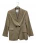 STUDIOUS（ステュディオス）の古着「セミピークダブルブレストジャケット」｜ベージュ