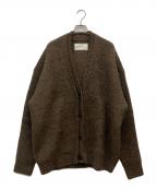 TODAYFULトゥデイフル）の古着「Brashed Vneck Cardigan」｜ブラウン