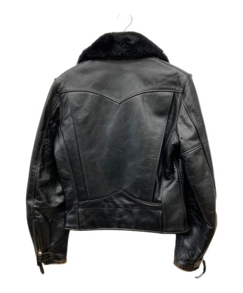 INDIAN MOTORCYCLE（インディアンモーターサイクル）INDIAN MOTORCYCLE (インディアンモーターサイクル) ホースハイドライダースジャケット ブラック サイズ:38の古着・服飾アイテム