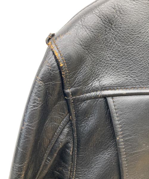 INDIAN MOTORCYCLE（インディアンモーターサイクル）INDIAN MOTORCYCLE (インディアンモーターサイクル) ホースハイドライダースジャケット ブラック サイズ:38の古着・服飾アイテム