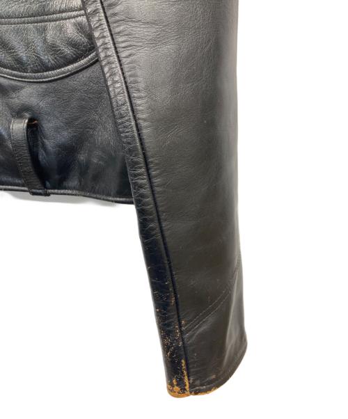 INDIAN MOTORCYCLE（インディアンモーターサイクル）INDIAN MOTORCYCLE (インディアンモーターサイクル) ホースハイドライダースジャケット ブラック サイズ:38の古着・服飾アイテム