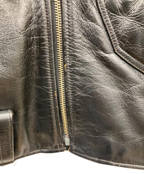 INDIAN MOTORCYCLE（インディアンモーターサイクル）INDIAN MOTORCYCLE (インディアンモーターサイクル) ホースハイドライダースジャケット ブラック サイズ:38の古着・服飾アイテム