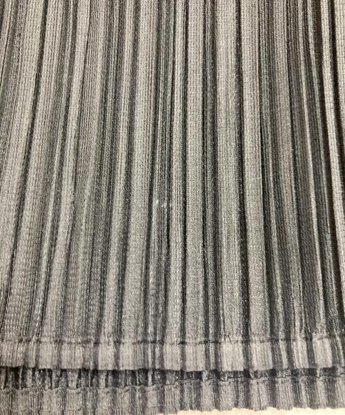 PLEATS PLEASE（プリーツプリーズ）PLEATS PLEASE (プリーツプリーズ) プリーツジップアップシャツ ブラック サイズ:4の古着・服飾アイテム