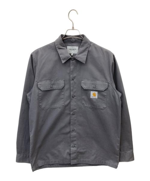 Carhartt WIP（カーハート ワーク イン プログレス）Carhartt WIP (カーハート ワーク イン プログレス) L/S MASTER SHIRT グレー サイズ:Lの古着・服飾アイテム