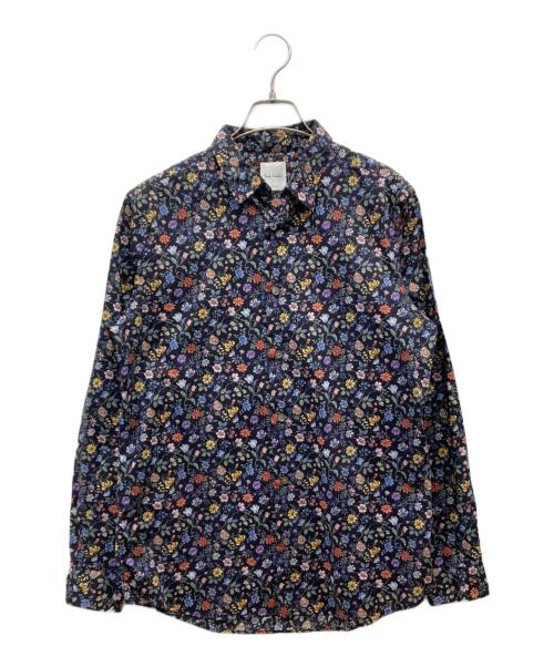 PAUL SMITH（ポールスミス）PAUL SMITH (ポールスミス) 花柄シャツ ネイビー サイズ:Mの古着・服飾アイテム