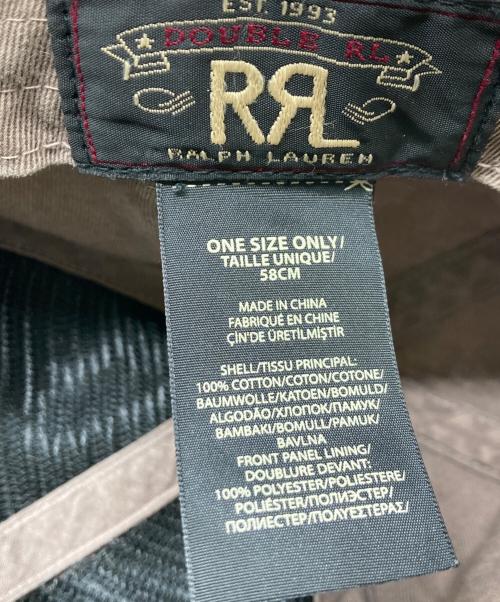 RRL（ダブルアールエル）RRL (ダブルアールエル) トラッカーキャップ ベージュ サイズ:ONEの古着・服飾アイテム