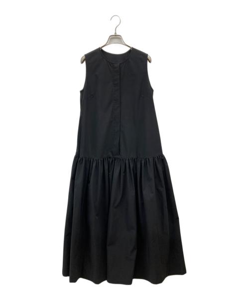 CADUNE（カデュネ）CADUNE (カデュネ) ロー切り替えワンピース ブラック サイズ:36の古着・服飾アイテム