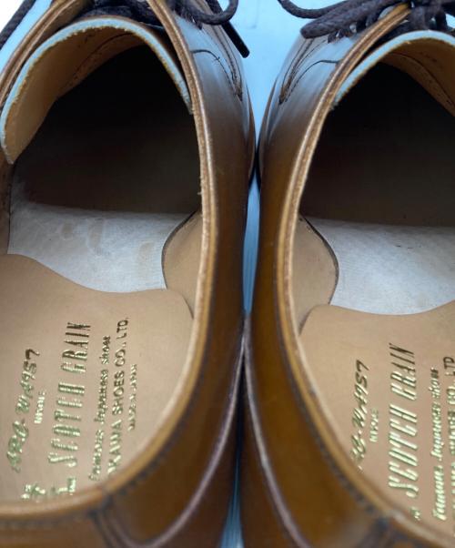 SCOTCH GRAIN（スコッチグレイン）SCOTCH GRAIN (スコッチグレイン) Uチップシューズ ブラウン サイズ: 23 1/2の古着・服飾アイテム